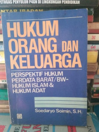 HUKUM ORANG DAN KELUARGA