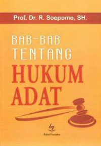 BAB-BAB TENTANG HUKUM ADAT