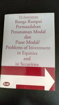 Bunga Rampai Permasalahan Penanaman Modal Dan Pasar Modal/Problem Of …