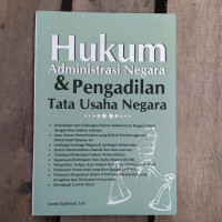 HUKUM ADMINISTRASI NEGARA & PENGADILAN TATA USAHA NEGARA