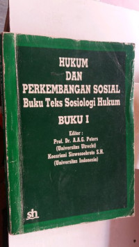 HUKUM DAN PERKEMBANGAN SOSIAL BUKU TEKS SOSIOLOGI HUKUM BUKU 1