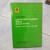 Laporan Hasil Pengkajian Bidang Hukum Islam