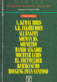MEMOAR SENARAI KIPRAH SEJARAH