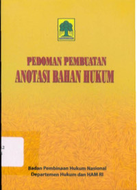 Image of Pedoman Pembuatan Anotasi Bahan Hukum