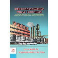 Image of Pertanggungjawaban Pidana Korupsi (Corporate Criminal Responsibility)