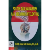 POLITIK DAN MANAJEMEN HAK KEKAYAAN INTELEKTUAL