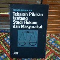 Tebaran Pikiran Tentang Studi Hukum dan Masyarakat