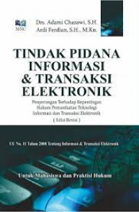 TINDAK PIDANA INFORMASI & TRANSAKSI ELEKTRONIK