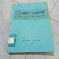 Yurisprudensi Mahkamah Agung - RI 1992
