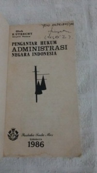 PENGANTAR HUKUM ADMINISTRASI NEGARA INDONESIA